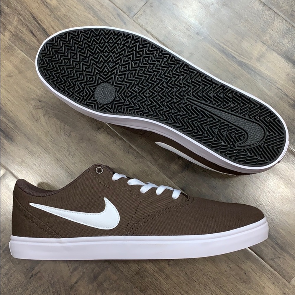 NIKE SB CHECK SOLAR CNVS baroque brown/white - Picture 3 of 16